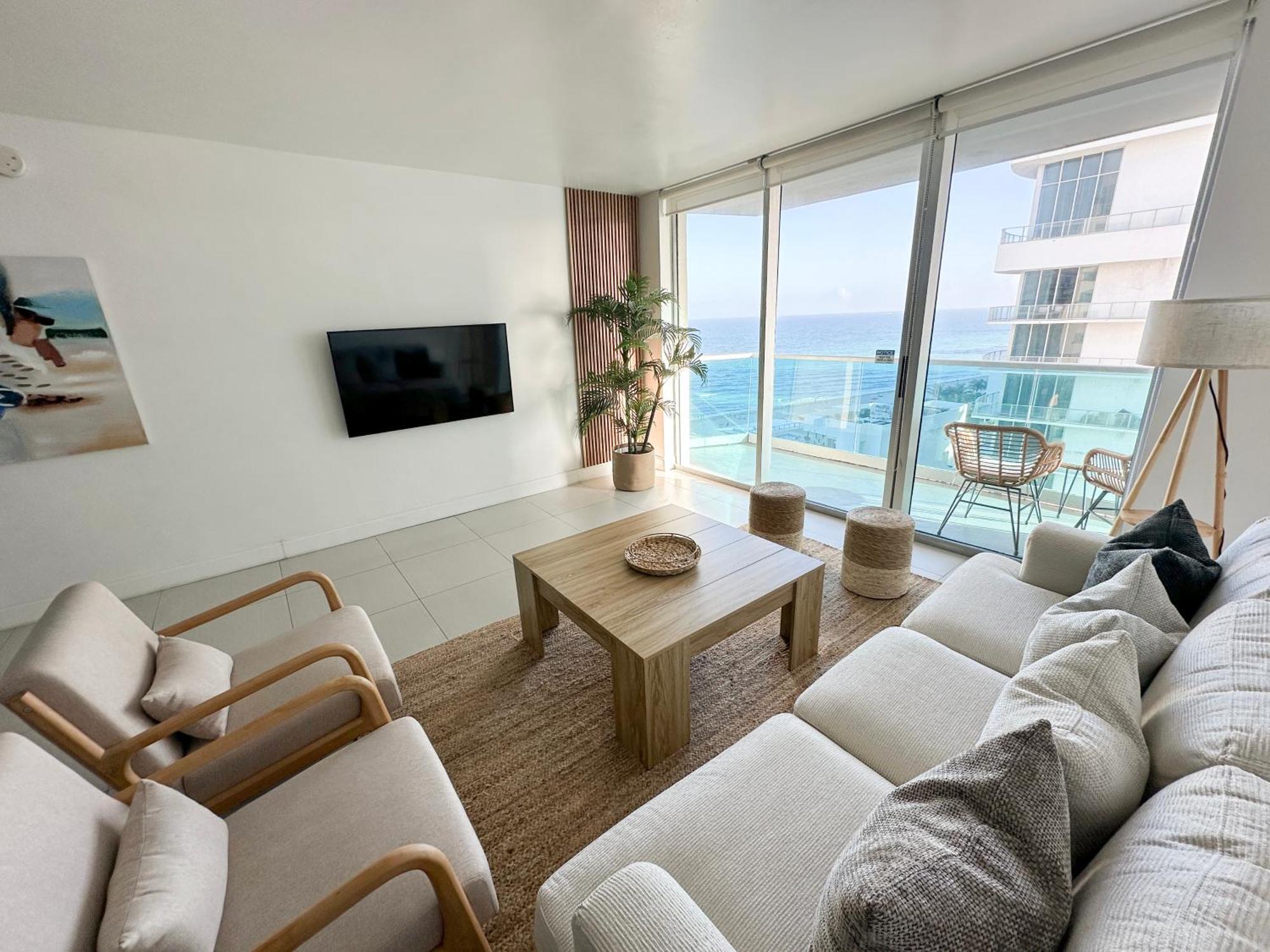 Departamento Frente Al Mar Con Salida Directa A Playa. Lägenhet Hollywood Exteriör bild